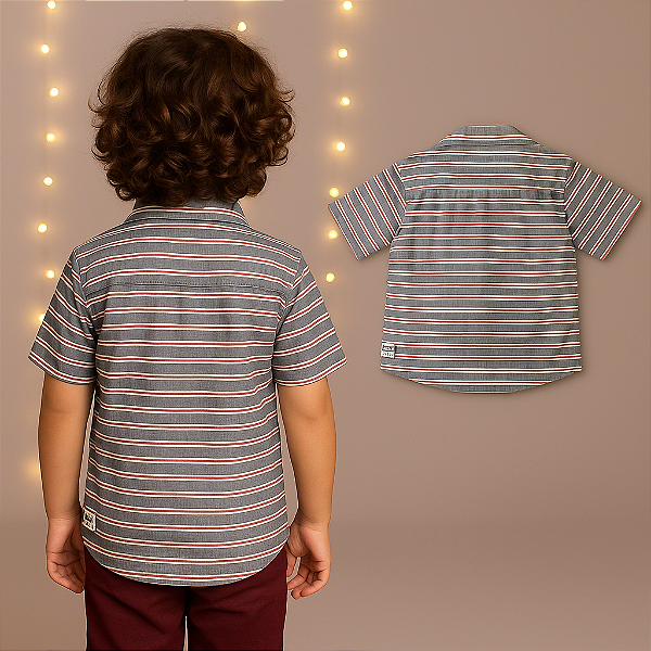 Camisa Listrada U.S. Polo Assn (7 anos)