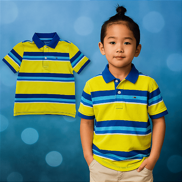 Camisa Polo Tommy Hilfiger (6 a 7 anos)