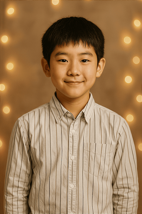 Camisa Social Listrada com Bolso Trick (14 anos)