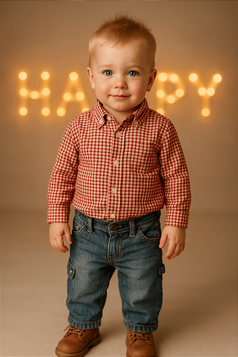 Camisa Xadrez Baby Gap (2 anos)