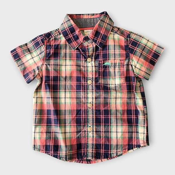 Camisa Xadrez Carter's (12 meses)