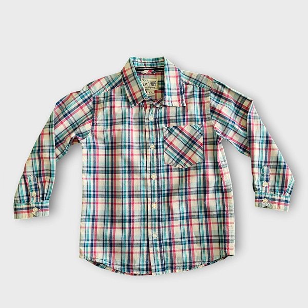 Camisa Xadrez Colorida Place (4 anos)