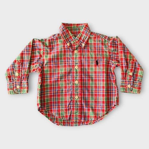 Camisa Xadrez Ralph Lauren (9 meses)