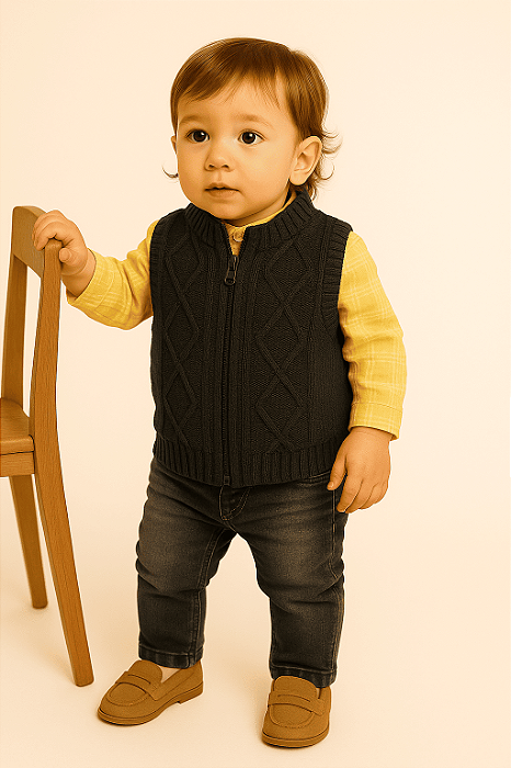 Colete Azul Noruega Baby (Tamanho G)