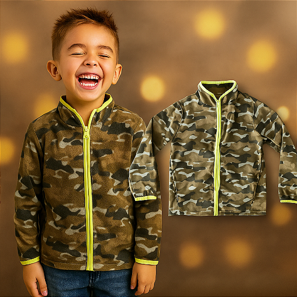 Jaqueta Estampa Militar OshKosh (8 anos)