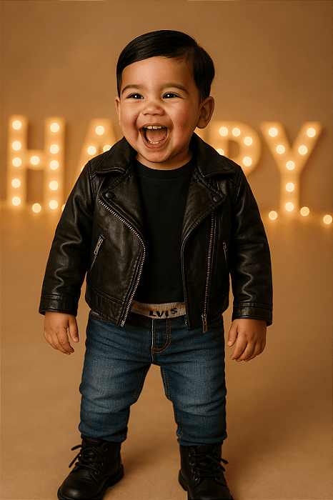 Jaqueta Preta Tex (2 a 3 anos)