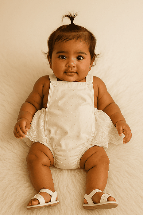 Jardineira Branca Roana (Tamanho M)