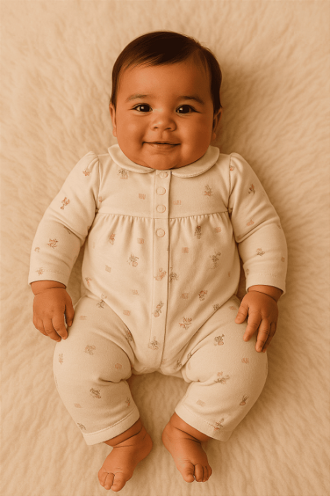 Macacão Branco Ralph Lauren (6 meses)