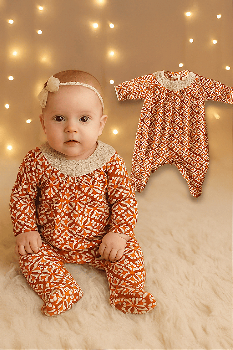 Macacão Estampado Green (1 a 3 meses)