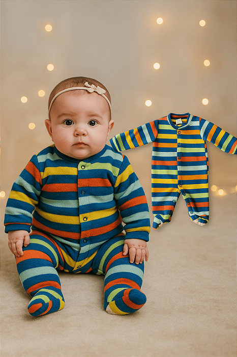 Macacão Listrado Tip Top (Tamanho P)