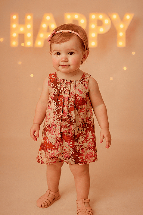 Macaquinho Vermelho e Rosa Green (24 a 36 meses)