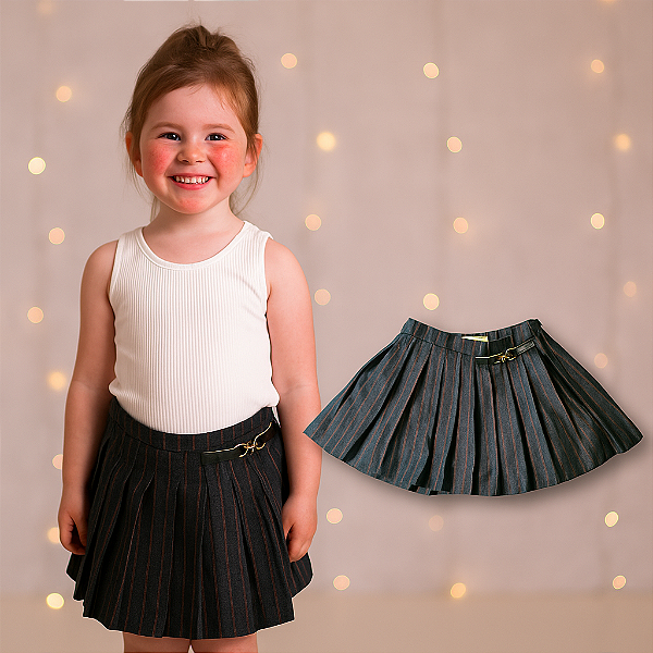 Saia Plissada Zara Girls (4 anos)