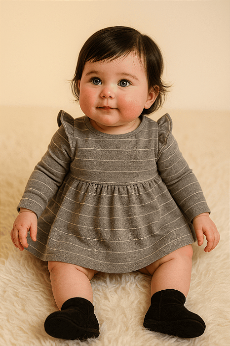 Vestido Cinza Carter's (6 meses)