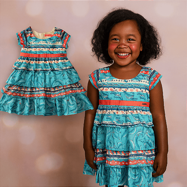 Vestido Golfinhos Momi (3 anos)