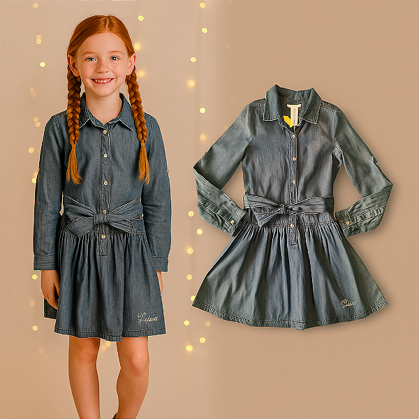 Vestido Jeans Guess (7 a 8 anos)