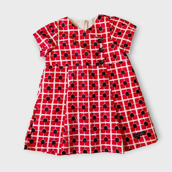 Vestido Rosa Estampado Green (9 meses)