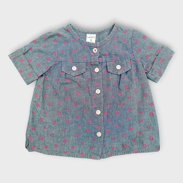 Blusa Jeans Carter's (6 meses)