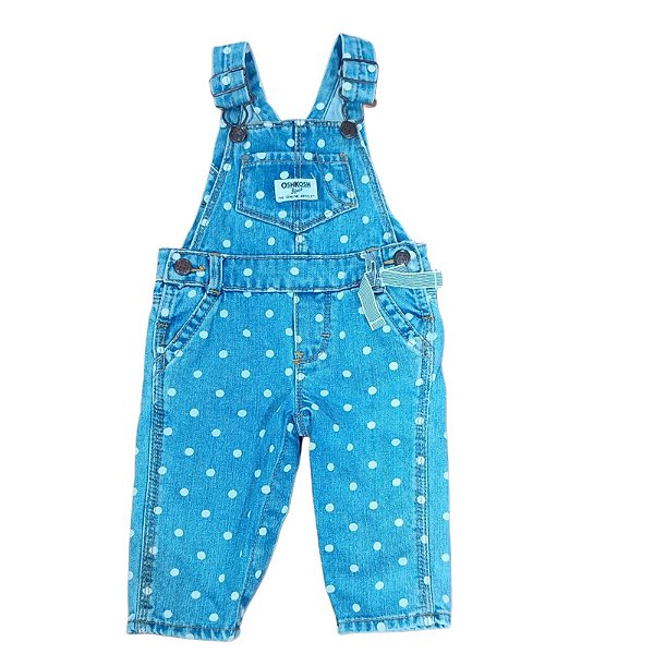 Jardineira Jeans OshKosh (Tamanho G)