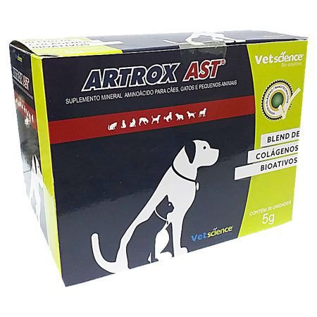 Suplemento Artrox AST Vetscience Cães e Gatos 30 Sachês