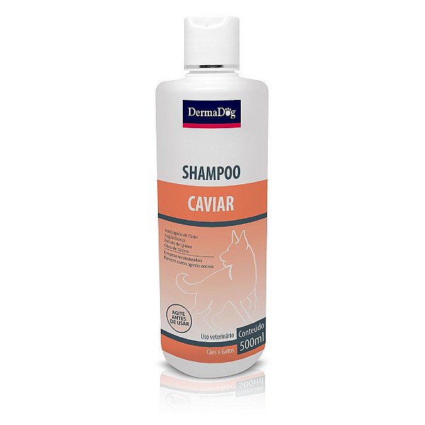Shampoo Pet Derma Dog Caviar 500ml Argila Quinoa Ozônio