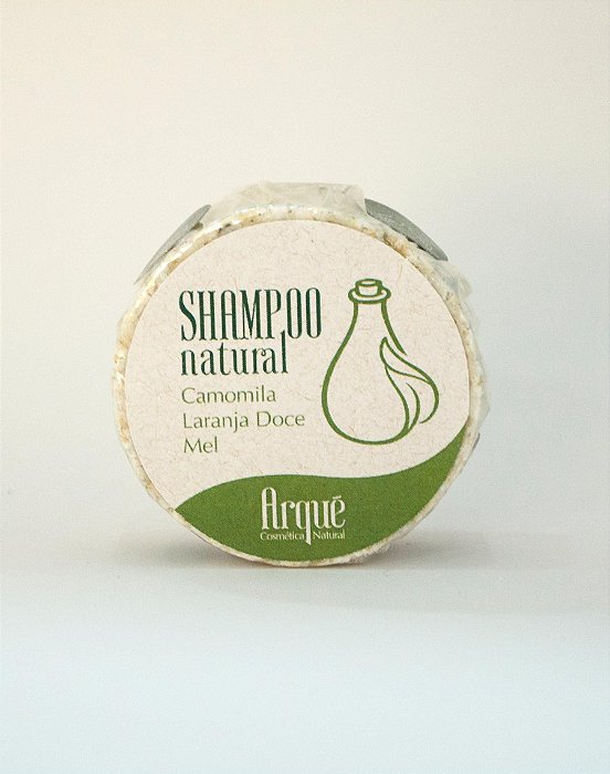 Shampoo Sólido Natural - Camomila, Mel e Laranja Doce