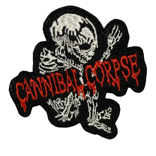 Patch Termo Colante – Cannibal Corpse - Logo da Banda + Feto esqueleto