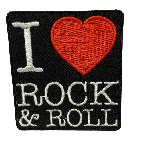 Patch Termo Colante – I Love Rock & Roll