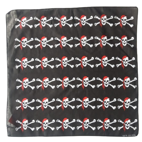 Bandana estampa Caveira Pirata média