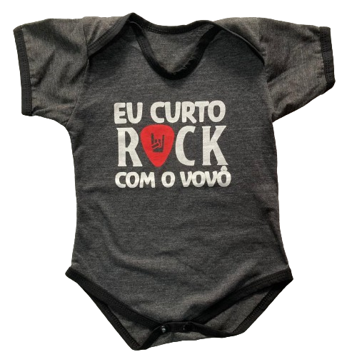 Body Infantil – Eu curto Rock com o Vovô