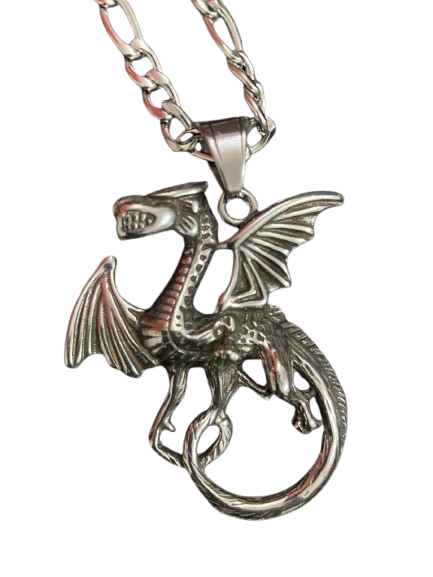 Colar Dragão - Aço Inoxidável