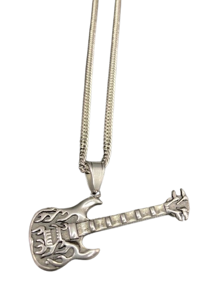 Colar Guitarra  - Aço Inoxidável