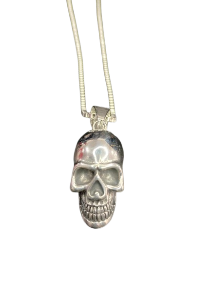 Colar Crânio - Aço Inoxidável