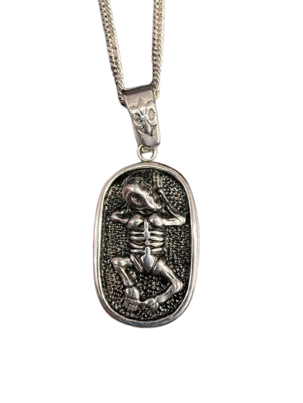Colar Bebê Esqueleto - Aço Inoxidável