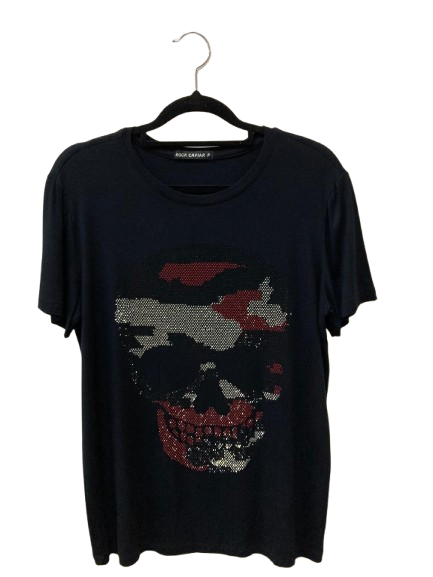Camiseta Pedraria Caveira Camuflada