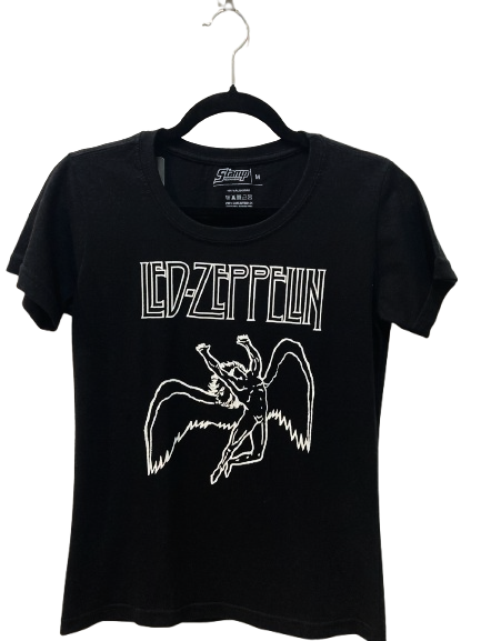 Camiseta Feminina Led Zeppelin – Icarus Silhueta.