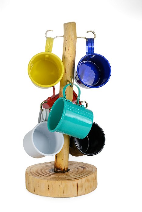 Porta Xícaras Rústico