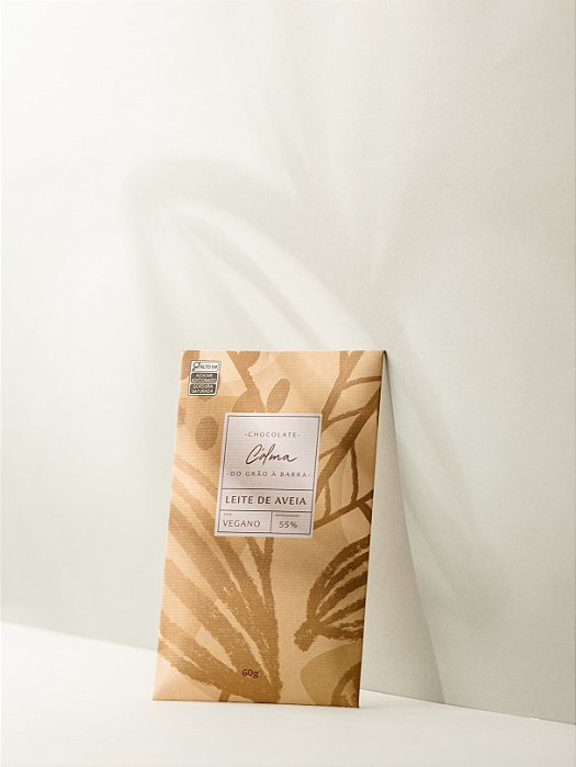 Tablete de chocolate 60g - ao leite de aveia