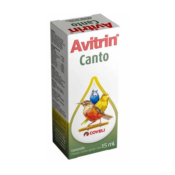 Vitamina para Pássaros Avitrin Canto Coveli - 15ml