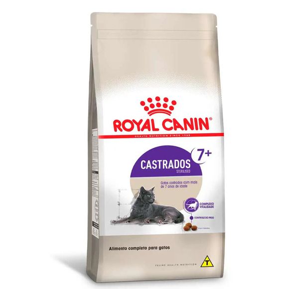 Ração Royal Canin Gatos Castrados Sterilised 7+ - 4Kg