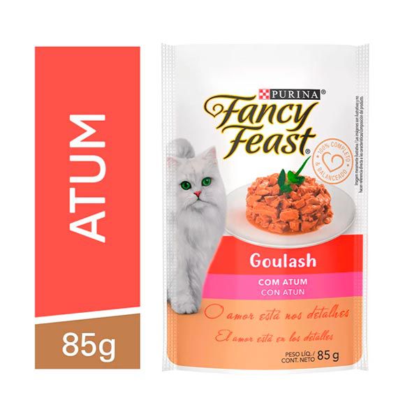 Ração Úmida para Gatos Purina Fancy Feast Goulash Sabor Atum - 85g