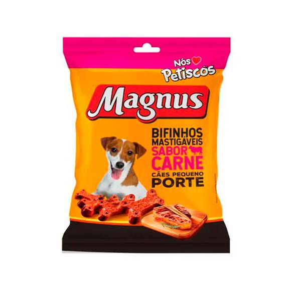 Petisco para Cães Raças Pequenas Bifinho Magnus Sabor Carne - 60g