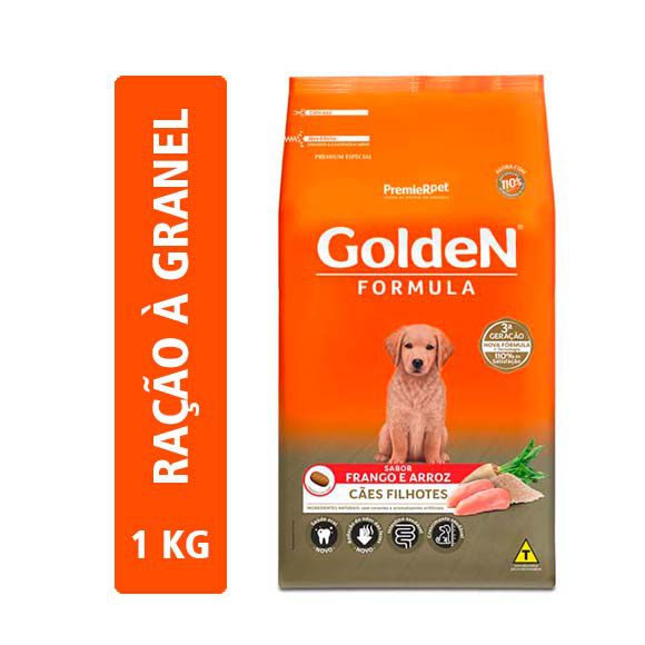 Ração Golden Fórmula Cães Filhotes Sabor Frango e Arroz - 1kg (Granel)