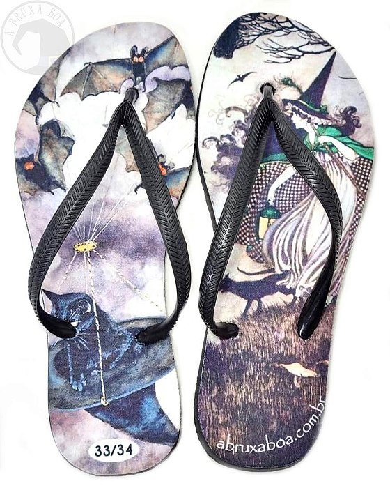Chinelo Bruxinha e Gato - 33/34