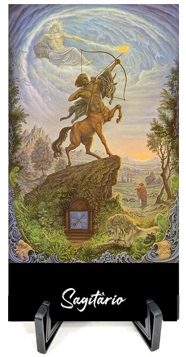 Signo Sagitário - Placa em Cerâmica