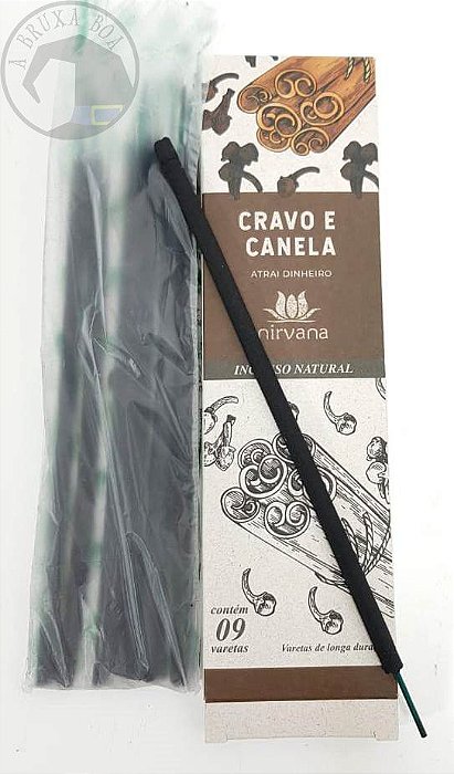 Incenso Natural Cravo e Canela - Atrai Dinheiro (Nirvana)