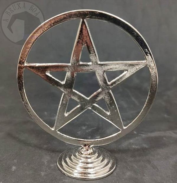 Pentagrama de Mesa - Prateado