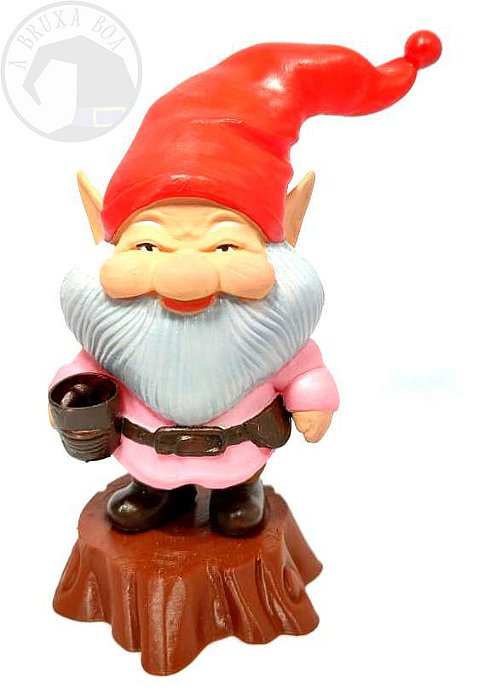 Gnomo no Pedestal - Gorro Vermelho