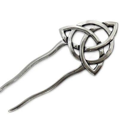 Prendedor de Cabelo - Triquetra - ZAMAC
