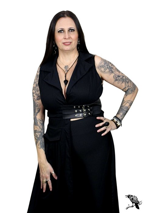 Caos Chique - Vestido tipo Casaco Punk com cintas