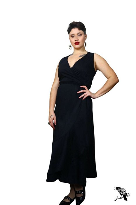 Dark Angel - Vestido Transpassado tipo envelope
